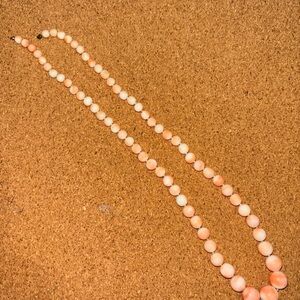 Vintage Angel Skin Coral Necklace